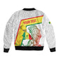 Personalized Senegal Football Sleeve Zip Bomber Jacket 2026 Come On Lions de la Teranga - African Pride