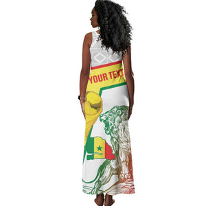 Personalized Senegal Football Tank Maxi Dress 2026 Come On Lions de la Teranga - African Pride