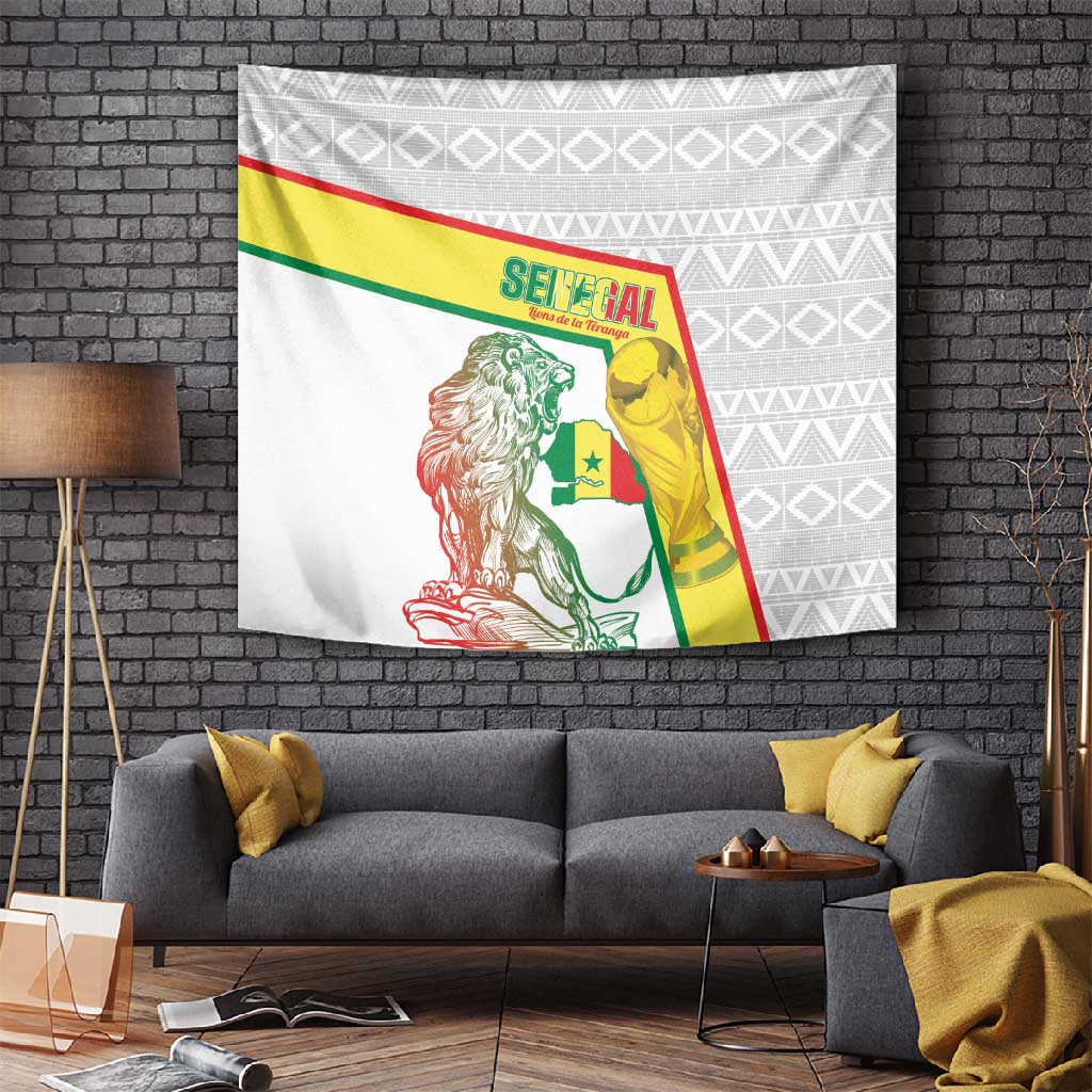 Senegal Football Tapestry 2026 Come On Lions de la Teranga - African Pride
