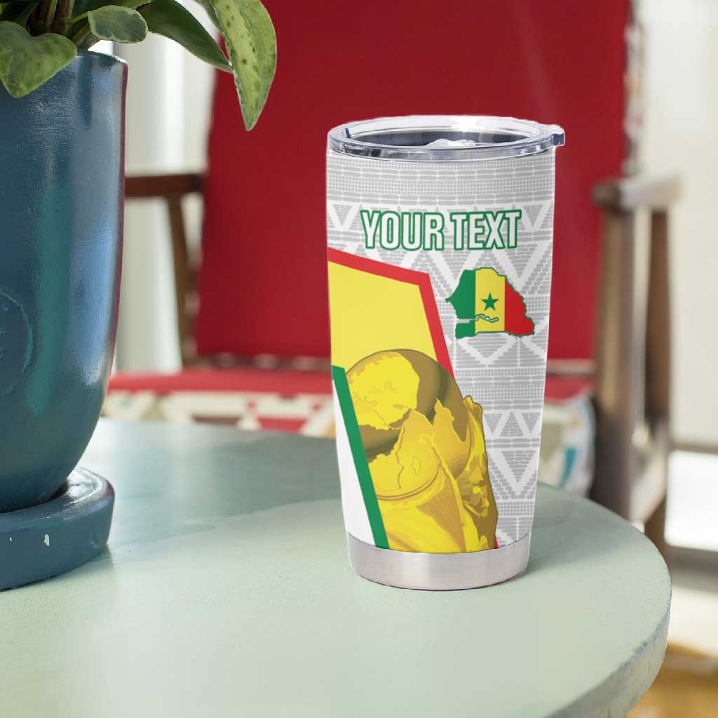 Personalized Senegal Football Tumbler Cup 2026 Come On Lions de la Teranga - African Pride
