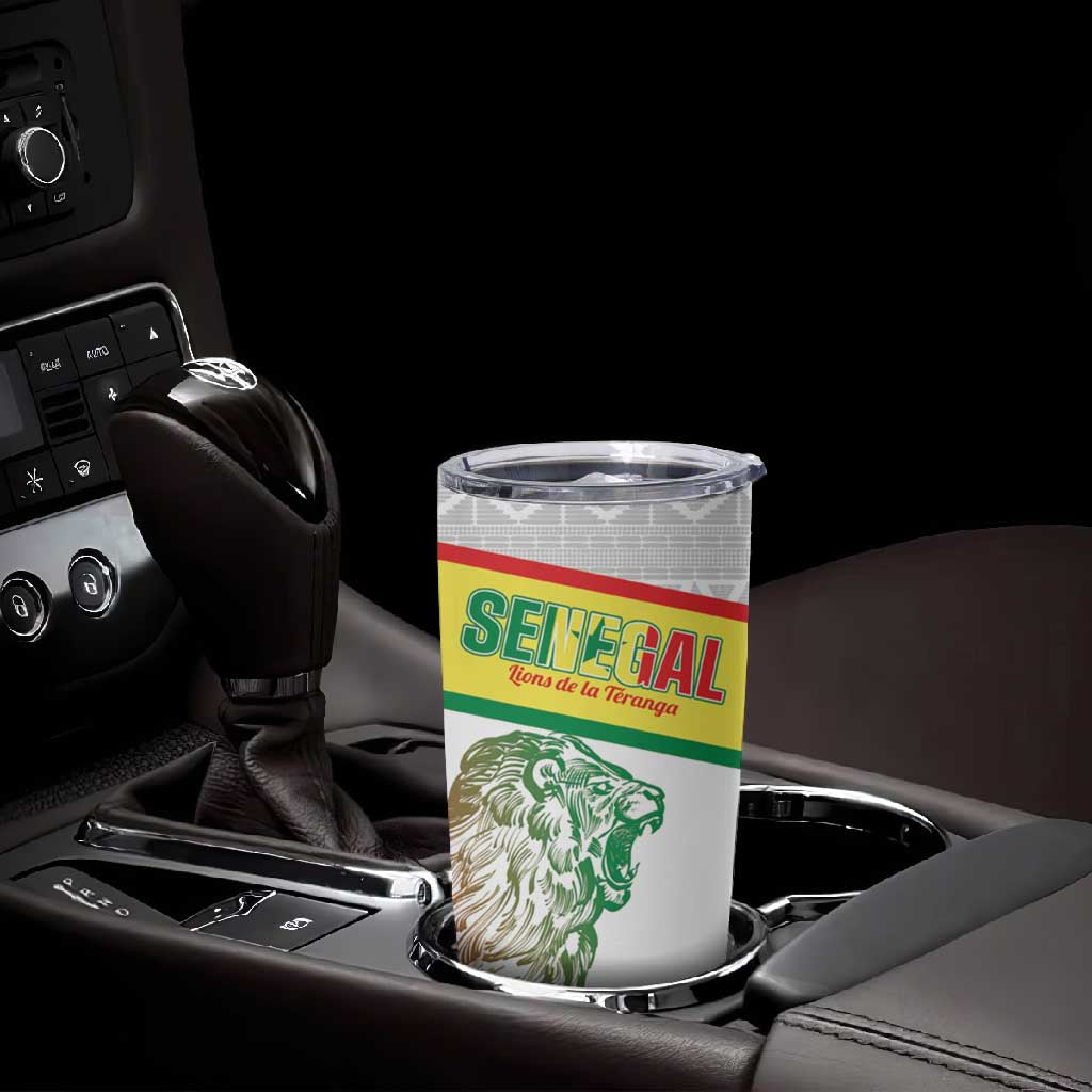 Personalized Senegal Football Tumbler Cup 2026 Come On Lions de la Teranga - African Pride