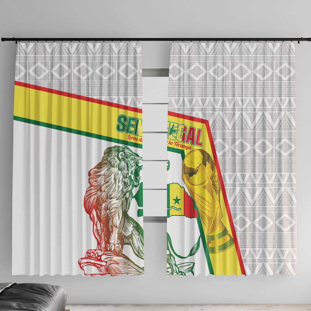 Senegal Football Window Curtain 2026 Come On Lions de la Teranga - African Pride