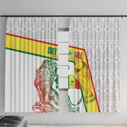 Senegal Football Window Curtain 2026 Come On Lions de la Teranga - African Pride