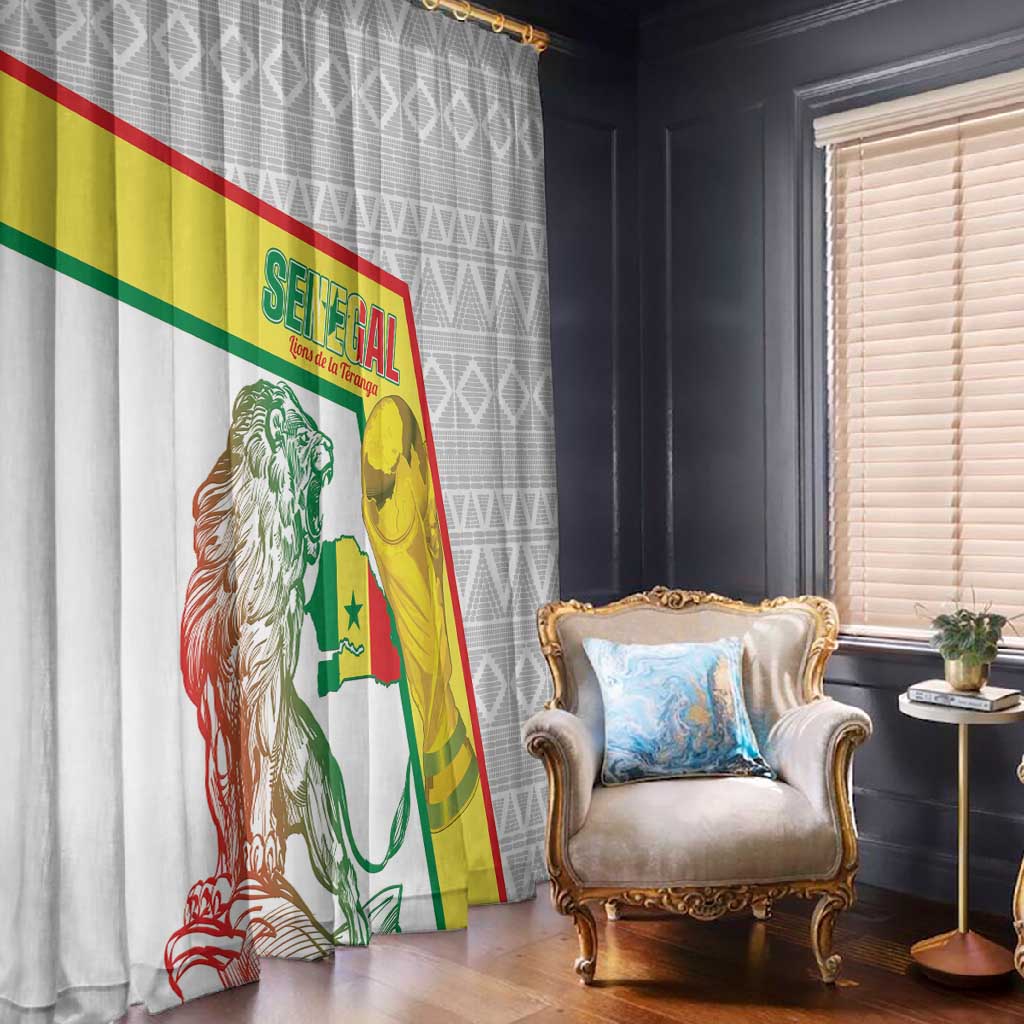 Senegal Football Window Curtain 2026 Come On Lions de la Teranga - African Pride