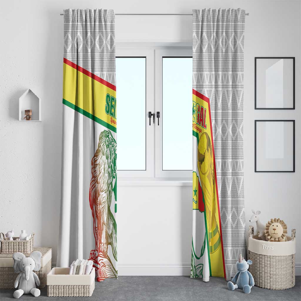 Senegal Football Window Curtain 2026 Come On Lions de la Teranga - African Pride