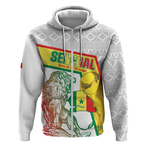 Personalized Senegal Football Zip Hoodie 2026 Come On Lions de la Teranga - African Pride