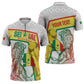 Personalized Senegal Football Zipper Polo Shirt 2026 Come On Lions de la Teranga - African Pride