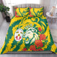 Togo Independence Day Bedding Set Lion and Rose Proud To Be Togolese