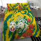 Togo Independence Day Bedding Set Lion and Rose Proud To Be Togolese