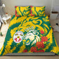 Togo Independence Day Bedding Set Lion and Rose Proud To Be Togolese