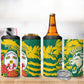 Togo Independence Day 4 in 1 Can Cooler Tumbler Lion and Rose Proud To Be Togolese