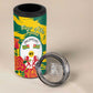 Togo Independence Day 4 in 1 Can Cooler Tumbler Lion and Rose Proud To Be Togolese