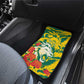 Togo Independence Day Car Mats Lion and Rose Proud To Be Togolese
