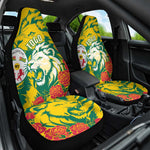 Togo Independence Day Car Seat Cover Lion and Rose Proud To Be Togolese