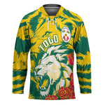 Togo Independence Day Hockey Jersey Lion and Rose Proud To Be Togolese