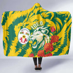 Togo Independence Day Hooded Blanket Lion and Rose Proud To Be Togolese