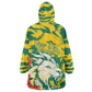 Togo Independence Day Kid Wearable Blanket Hoodie Lion and Rose Proud To Be Togolese