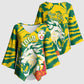 Togo Independence Day Kimono Sleeve Blouse Lion and Rose Proud To Be Togolese