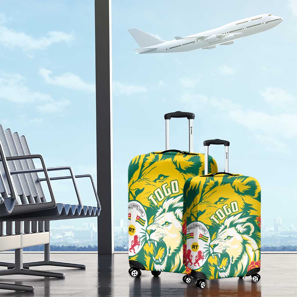 Togo Independence Day Luggage Cover Lion and Rose Proud To Be Togolese