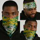 Togo Independence Day Neck Gaiter Lion and Rose Proud To Be Togolese