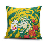 Togo Independence Day Pillow Cover Lion and Rose Proud To Be Togolese