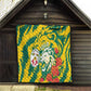 Togo Independence Day Quilt Lion and Rose Proud To Be Togolese