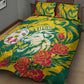 Togo Independence Day Quilt Bed Set Lion and Rose Proud To Be Togolese