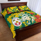 Togo Independence Day Quilt Bed Set Lion and Rose Proud To Be Togolese