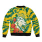 Togo Independence Day Sleeve Zip Bomber Jacket Lion and Rose Proud To Be Togolese