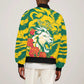Togo Independence Day Sleeve Zip Bomber Jacket Lion and Rose Proud To Be Togolese