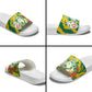 Togo Independence Day Slide Sandals Lion and Rose Proud To Be Togolese
