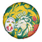 Togo Independence Day Spare Tire Cover Lion and Rose Proud To Be Togolese