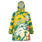 Togo Independence Day Wearable Blanket Hoodie Lion and Rose Proud To Be Togolese