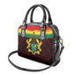 Personalised 1 July Ghana Republic Day Shoulder Handbag African Pattern Mix Flag Unique Style