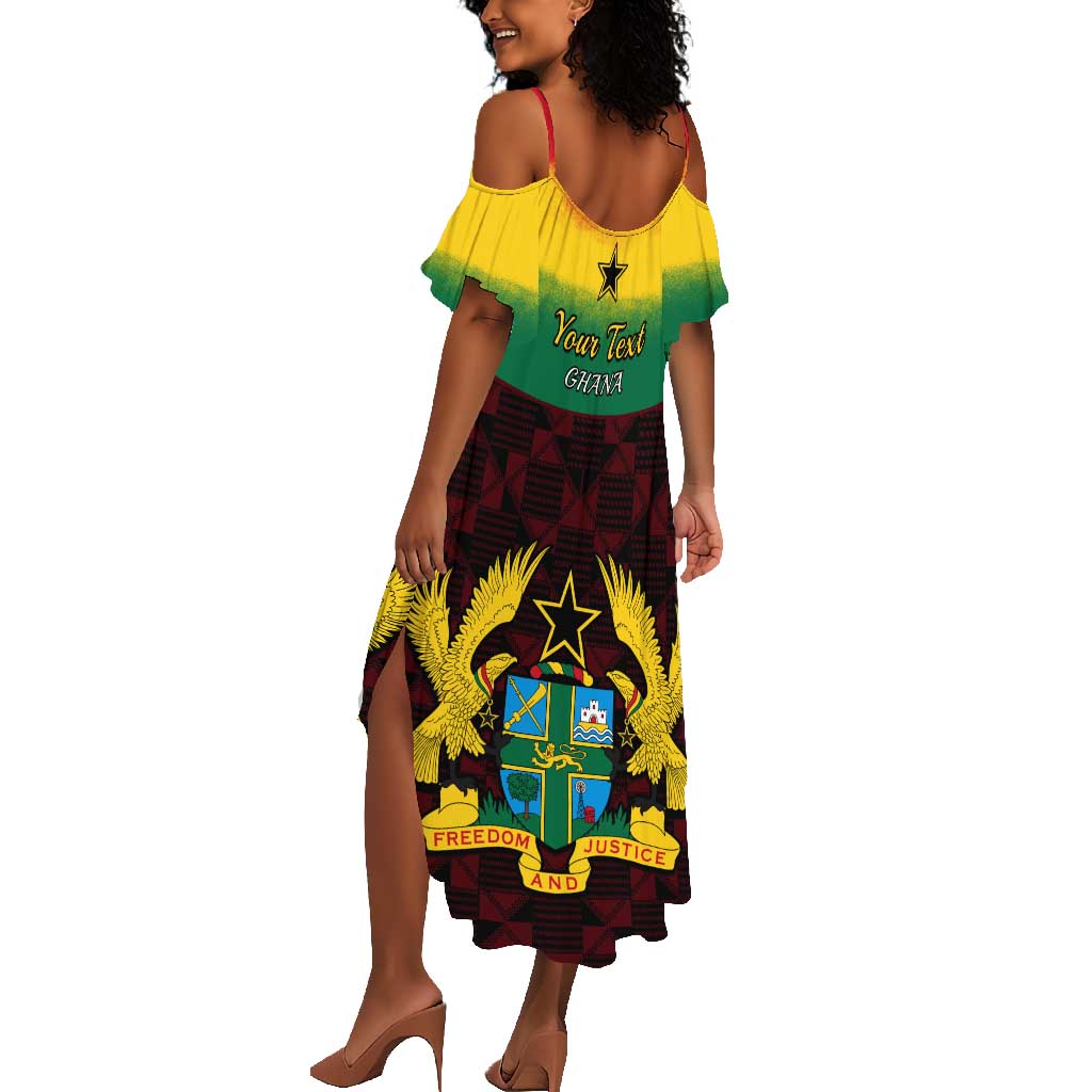 Personalised 1 July Ghana Republic Day Summer Maxi Dress African Pattern Mix Flag Unique Style by AfricanPride Personalised 1 July Ghana Republic Day Summer Maxi Dress African Pattern Mix Flag Unique Style by AfricanPride