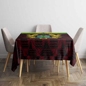 Personalised 1 July Ghana Republic Day Tablecloth African Pattern Mix Flag Unique Style