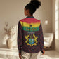 Personalised 1 July Ghana Republic Day Women Casual Shirt African Pattern Mix Flag Unique Style LT14