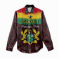 Personalised 1 July Ghana Republic Day Women Casual Shirt African Pattern Mix Flag Unique Style LT14