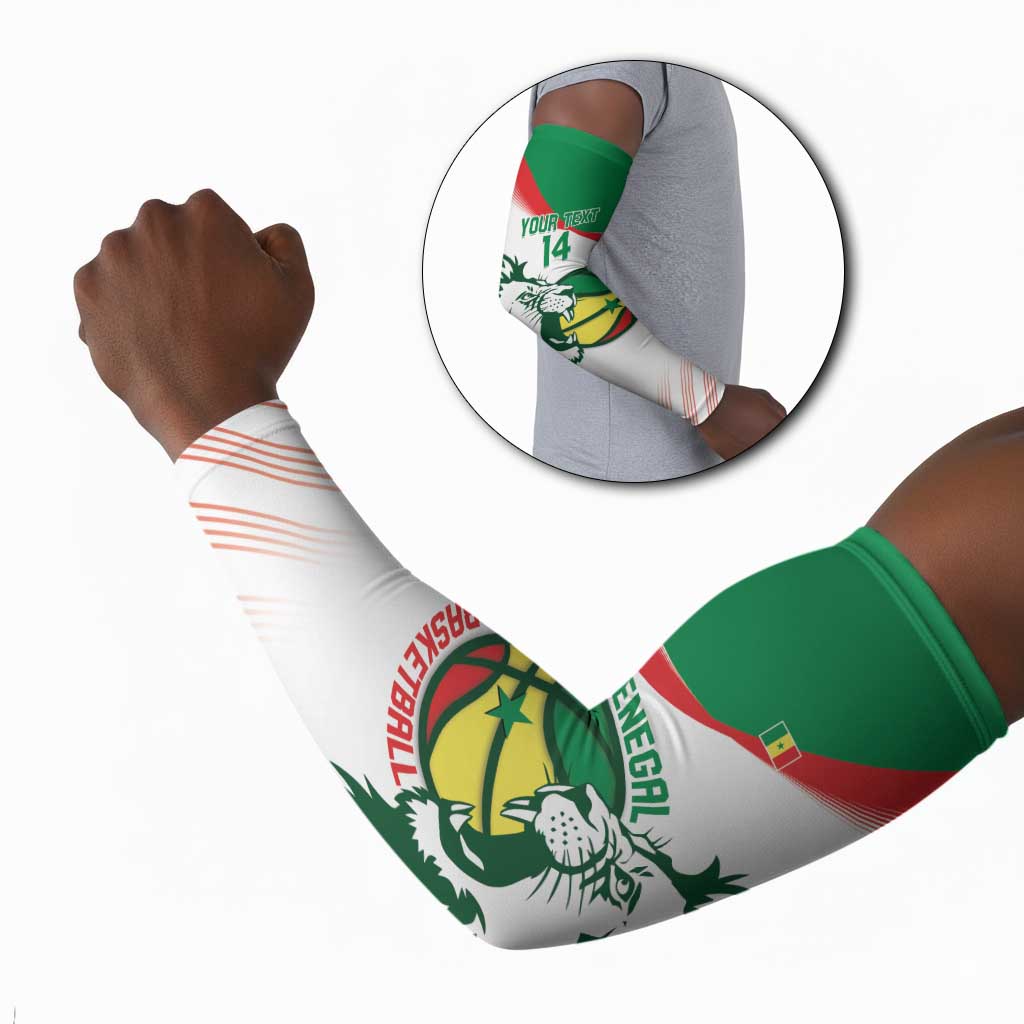 Senegal Basketball Custom Arm Sleeves Come On Lions