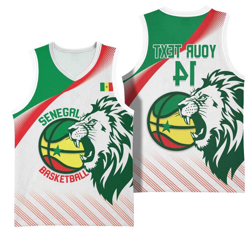Afro Basketball Custom Senegal Basketball Jersey Come On Lions - African Pride