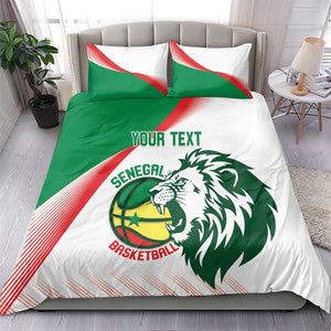 Afro Basketball Custom Senegal Bedding Set Come On Lions - African Pride