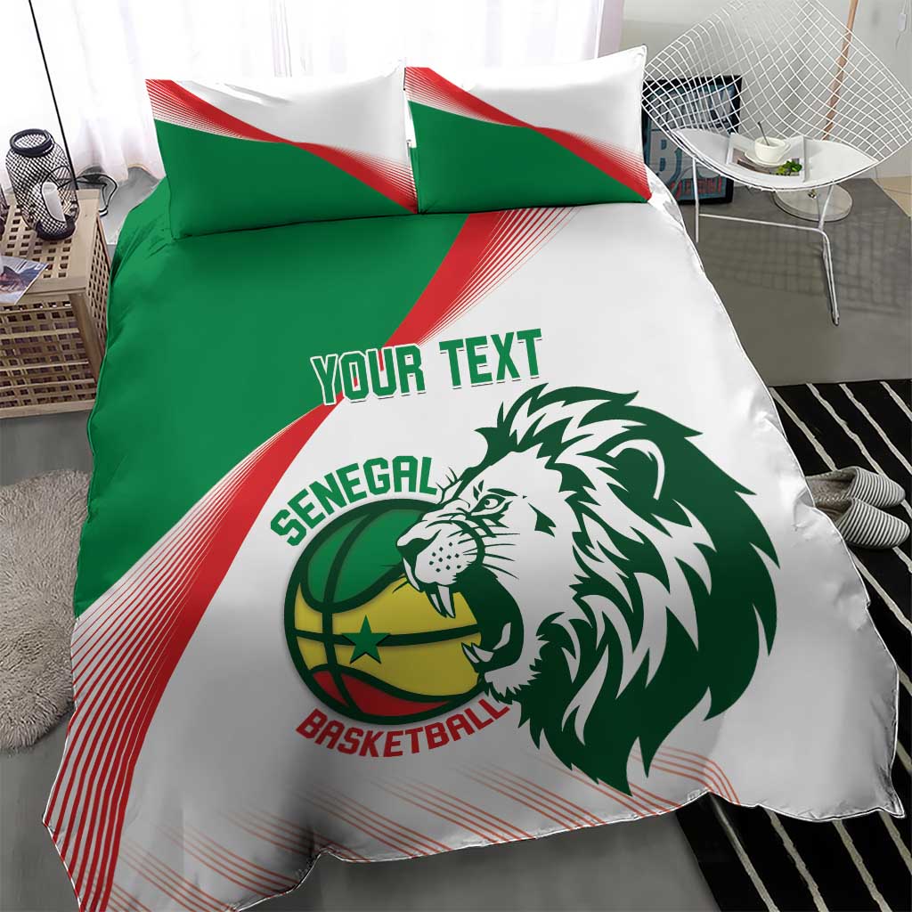 Afro Basketball Custom Senegal Bedding Set Come On Lions - African Pride
