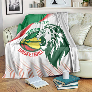 Afro Basketball Custom Senegal Blanket Come On Lions - African Pride