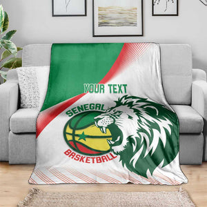 Afro Basketball Custom Senegal Blanket Come On Lions - African Pride