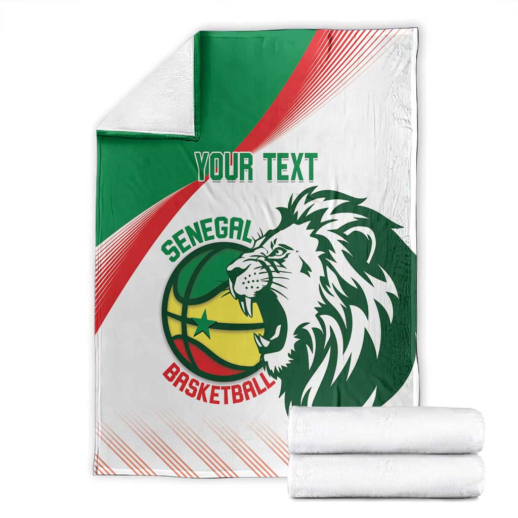 Afro Basketball Custom Senegal Blanket Come On Lions - African Pride