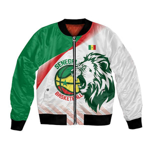 Afro Basketball Custom Senegal Bomber Jacket Come On Lions - African Pride