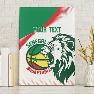 Afro Basketball Custom Senegal Canvas Wall Art Come On Lions - African Pride