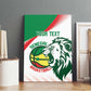 Afro Basketball Custom Senegal Canvas Wall Art Come On Lions - African Pride