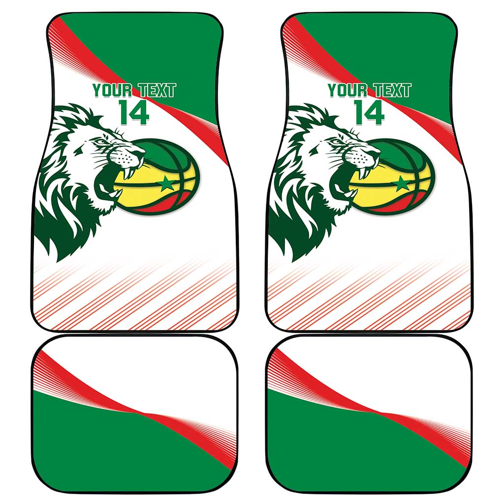 Afro Basketball Custom Senegal Car Mats Come On Lions - African Pride