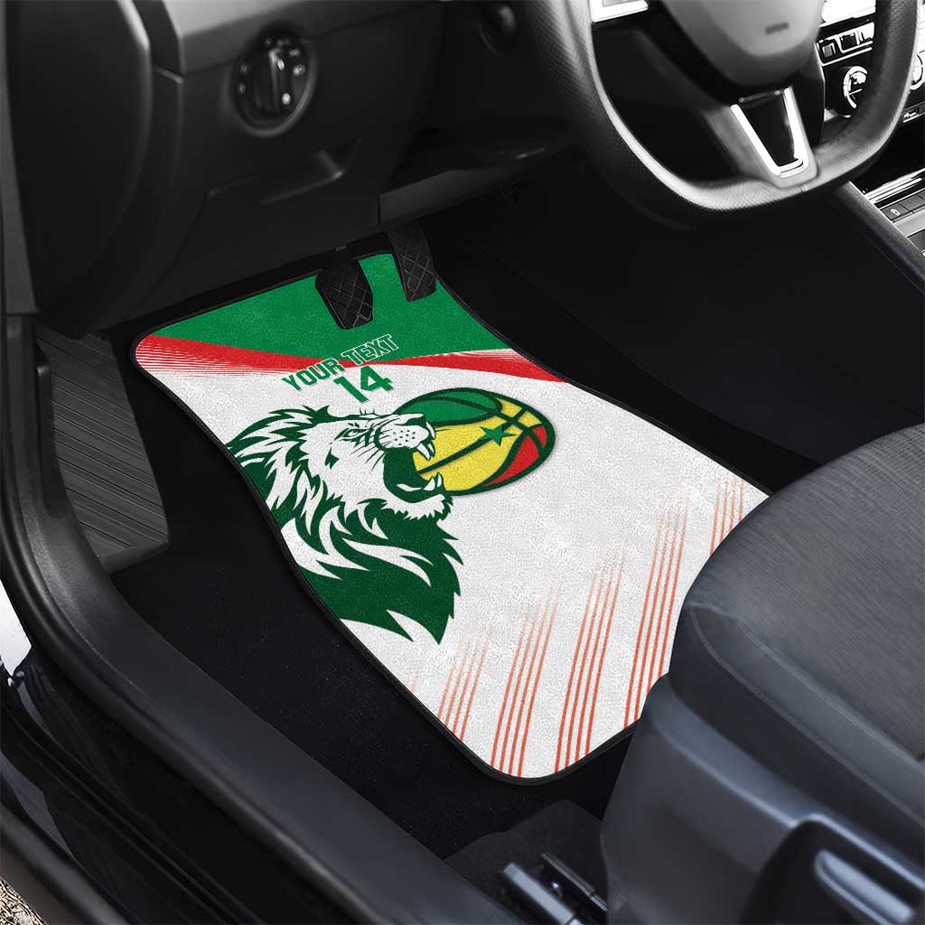 Afro Basketball Custom Senegal Car Mats Come On Lions - African Pride